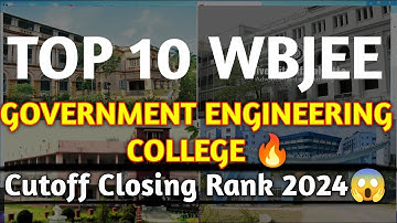 TOP 10 Government College🔥 Under WBJEE Exam 2025😱 Closing Rank 🤯💥