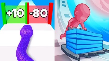 Snake Run Race VS Stack Colors Max All Levels Gameplay Android,iOS NEW UPDATE