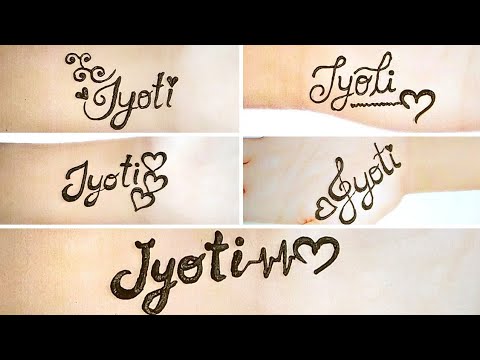 Jyothi Name Tattoo Design