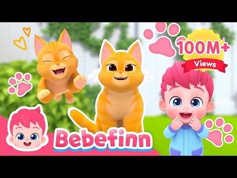 The Cat Song 😻 I'm A Ginger Cat Boo! Meow | Bebefinn Sing Along2 | Nursery Rhymes For Kids