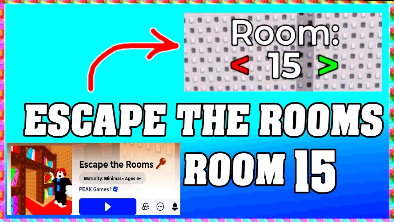 ROOM 15 ESCAPE THE ROOMS Roblox Walkthrough [Full Guide English] - YouTube