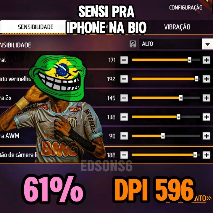 SENSI XITADA PARA ATUALIZAÇÃO! FF #sensi #sensibiliSENSIdadefreefire #freefire #dpi #melhordpi #40k