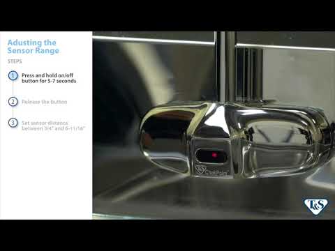 How To: Adjusting The Sensor Range On A T&S Below-Deck Sensor Faucet