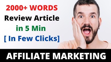 Rewrite Others Review Article 100% Unique & Plagiarism Free (2023) Affiliate Marketing $1000/ Month