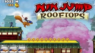 NinJump Rooftops Gameplay - Endless Run Gameplay - (Android/iOS) Temple Run like Games