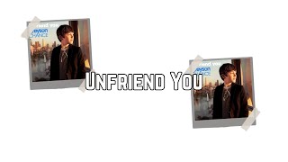 Greyson Chance - Unfriend You (Lyric Video)