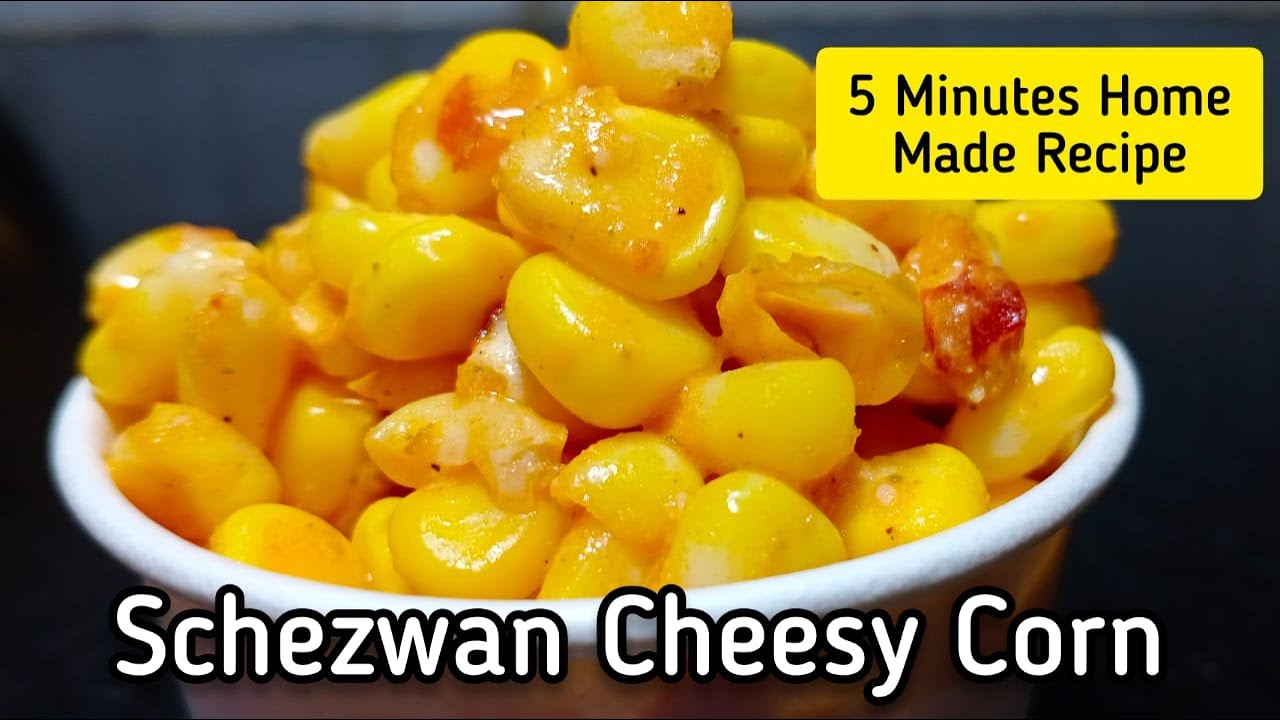Schezwan cheesy corn American Sweet corn recipe Deeksha Cooking
