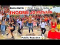 Jhoome jo pathaan song  dance challenge in public  public reaction   shahrukh khan  razmiya