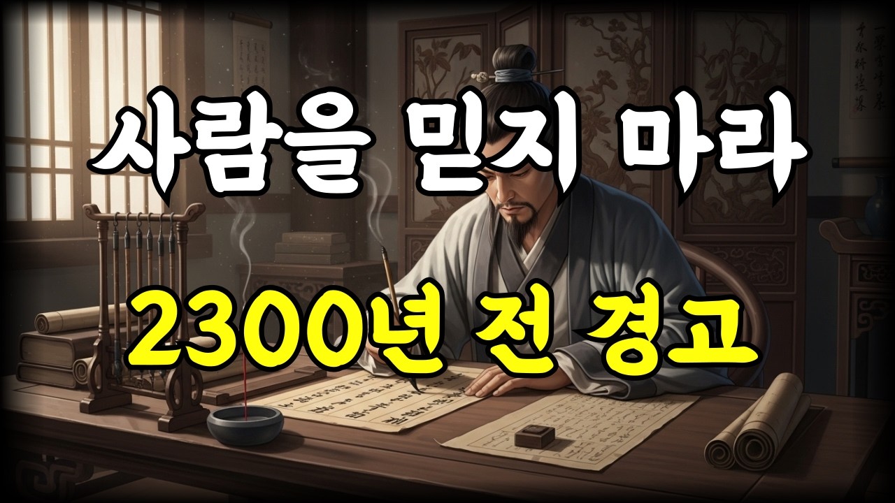 사람을 믿지 말라는 철학자, 한비자가 남긴 충격적인 말