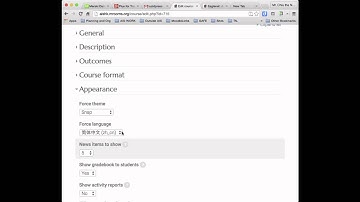 Change Language in Moodle Course