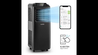 Klarstein Pure Blizzard Smart 9k Work Test ( 10035808) Mobile Klimaanlage mit Abluftschlauch, 3-in-1