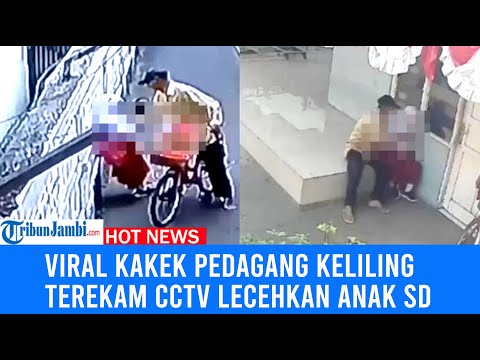 Seorang Kakek Pedagang Keliling Terekam CCTV Lecehkan Anak SD