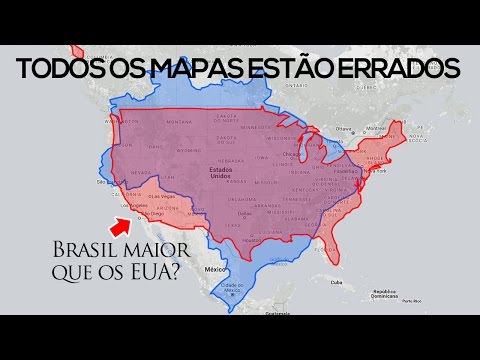 Vídeo: Os Mapas Mostram O Tamanho Dos EUA Em Comparação Com 127 Outros Países