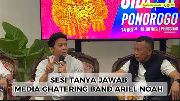 ARIEL NOAH MAMPIR KE PONOROGO‼️Sesi Tanya Jawab di Pringgitan Rumah Dinas Bupati Ponorogo Sugiri 