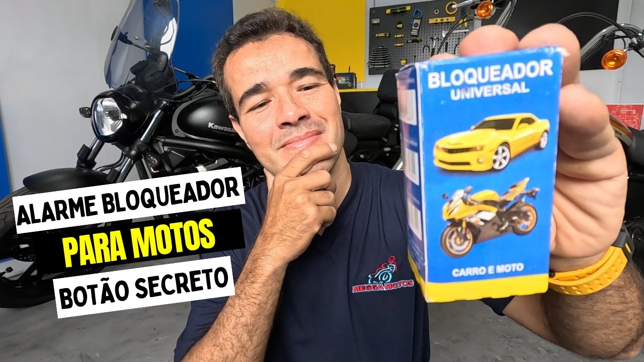 ALARME PARA MOTOS COM  BOTÃO SECRETO E BLOQUEIO AUTOMÁTICO
