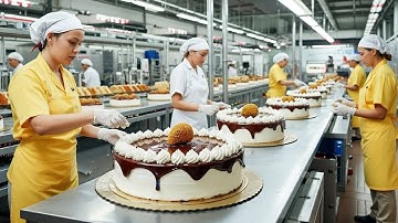 How Millions of Cakes Are Made in a Factory | Automated Cake Factory Process