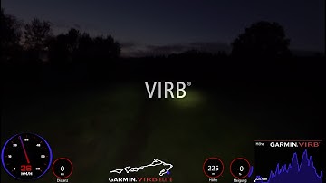 Garmin VIRB Elite Camera Mountainbike Nightride Test Full HD