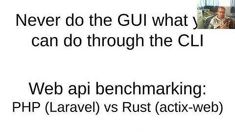 Web api benchmark: PHP (Laravel) vs Rust (actix-web)