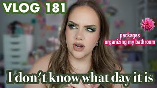 VLOG 181 : well this is embarrassing [bathroom organization, packages, etc]