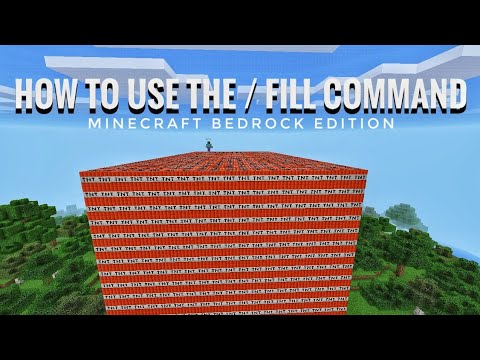 How To Use The Fill Command In Minecraft bedrock Edition 2022 [ PS4/5