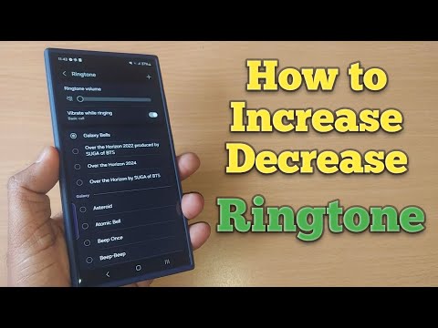 How To Increase Decrease Ringtone | Ringtone Volume Change On Samsung S24 Ultra S25 Ultra