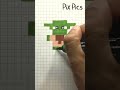 How to draw yoda shorts pixelart