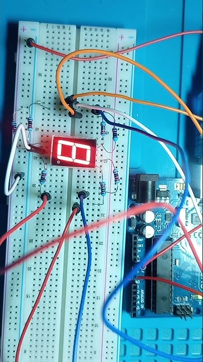 seven segment display arduino number counter - YouTube