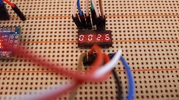 Vintage LED displays DL34 (Siemens) running demo