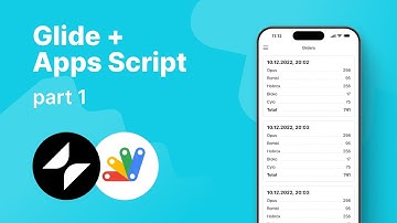 GlideApps. Store data in separate Google Sheet. Part 1