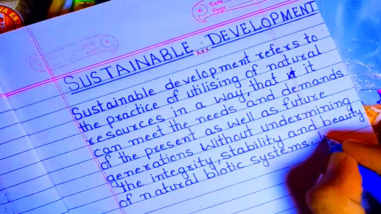 essay on sustainable development for class 8