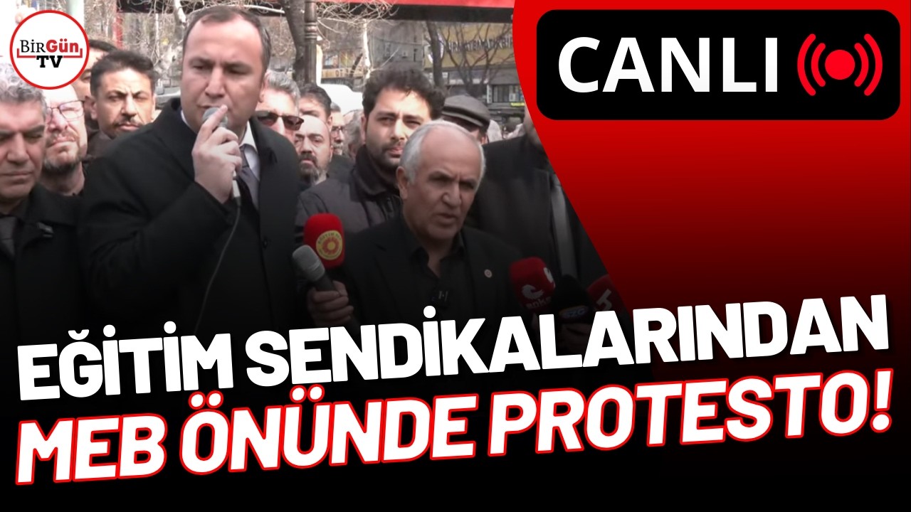 #CANLI I İstanbul'daki bıçaklı saldırıda bir öğretmen yaşamını yitirmişti: MEB önünde büyük protesto