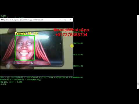 Age & Gender Recognition Using Camera || With Source Code