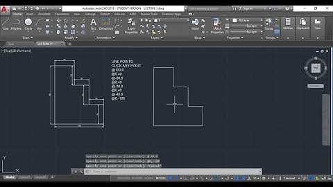 6. AutoCAD Tutorial | Part 2 | Absolute Coordinate System, Relative Coordinate System