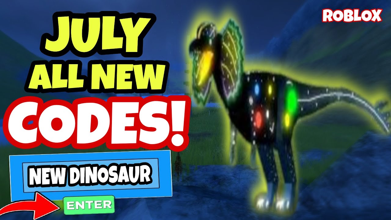 July All New Codes In Dinosaur Simulator New Updates Roblox Youtube - dino sim roblox codes