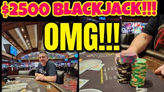 Live Blackjack - Gambling with $2500 at the Vegas Tables