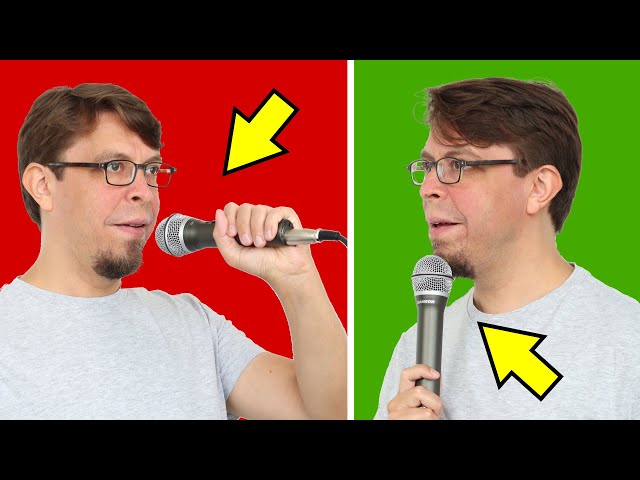 Use the correct speaking angle