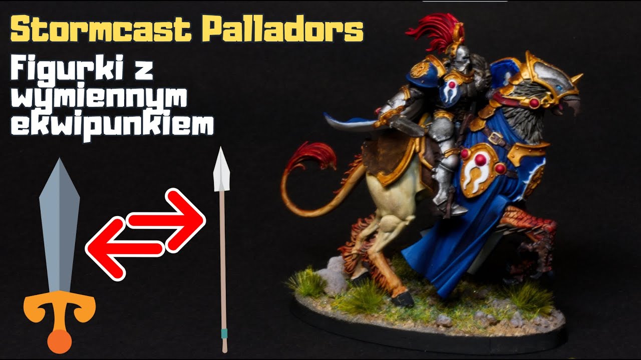 Figurki z wymiennym ekwipunkiem - Maluję kawalerię Stormcast Palladors Speed Paint 2.0