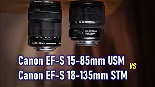 Штатные зумы на кроп: Canon EF-S 15-85mm VS Canon EF-S 18-135mm STM