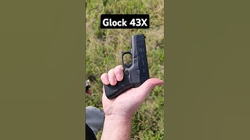Glock 43x seems to be a popular EDC! Looks and shoots nice but a bit small for me! #shorts #viral