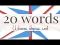 20 новых английских слов. Сборник 6