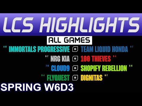 LCS Highlights Week6 Day3 LCS Spring 2024 All Games By Onivia