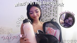 WHAT’S IN MY BACKPACK 2023 + emergency kit | junior year ep 2