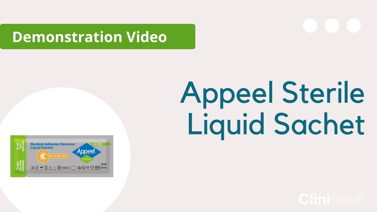 Appeel Sterile Liquid Sachet Demonstration Video YouTube