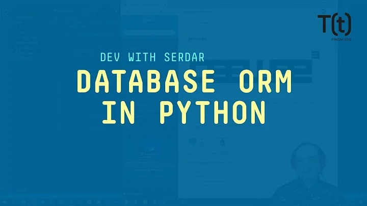 How to use a database ORM in Python