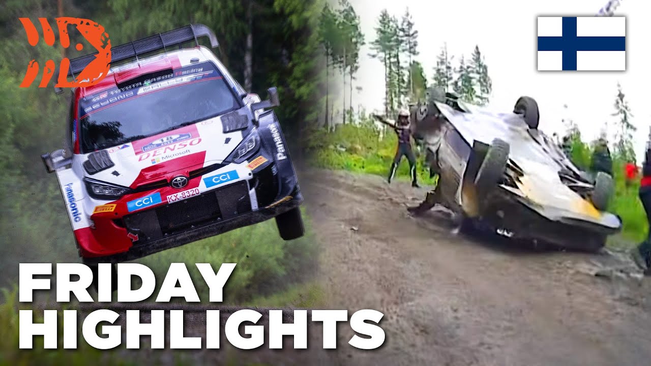 ⁣Shock Rovanperä Crash - WRC Rally Finland 2023 Friday Highlights