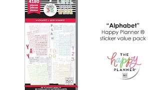 Value Pack Stickers - Alphabet - Happy Planner® Preview