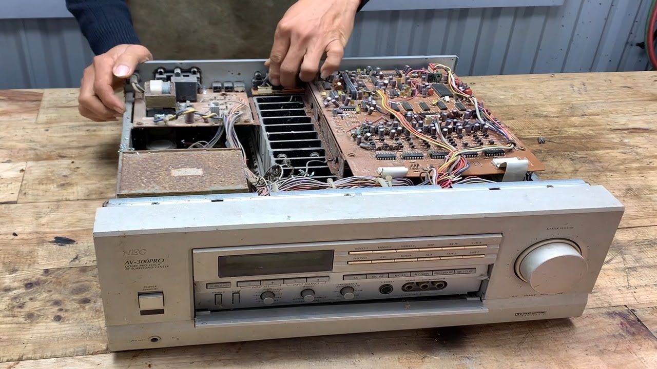 Restore NEC AV 300 PRO amplifier USA / Disassembly step by step