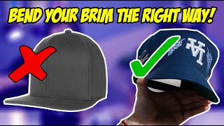 HOW TO BEND THE BRIM ON YOUR HAT! (TUTORIAL)