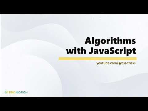 JavaScript Algorithms - 1 Introduction - YouTube