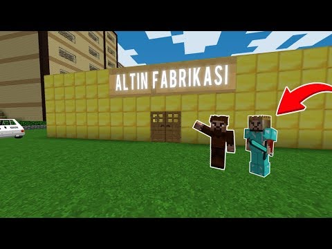 ZENGİN VE FAKİR ALTIN FABRİKASI YAPIYOR! 😱 - Minecraft